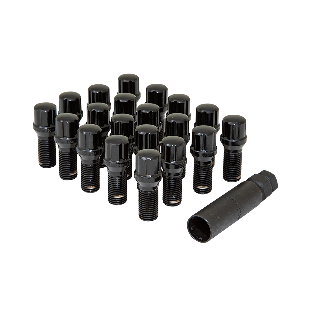 Gorilla Automotive - 5LUG 14-1.50 SPLINE BOLT WIK BLK 27MM