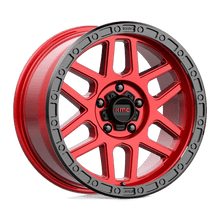 KM544 18X9 5X5.0 C-RED BLK-LP 18MM