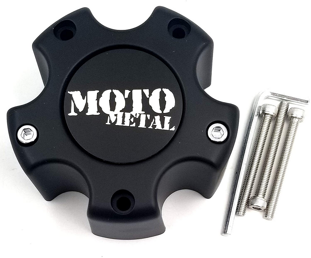Moto Metal - MOTO METAL CAP  MATTE BLACK 5 LUG
