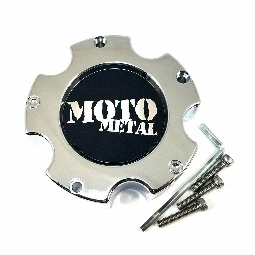 Moto Metal - MOTO METAL 5X5.5 CHROME CAP NEW LOGO