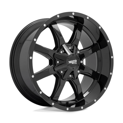 MO970 17X8 5X5.0/5.5 G-BLK MILL LIP 00MM