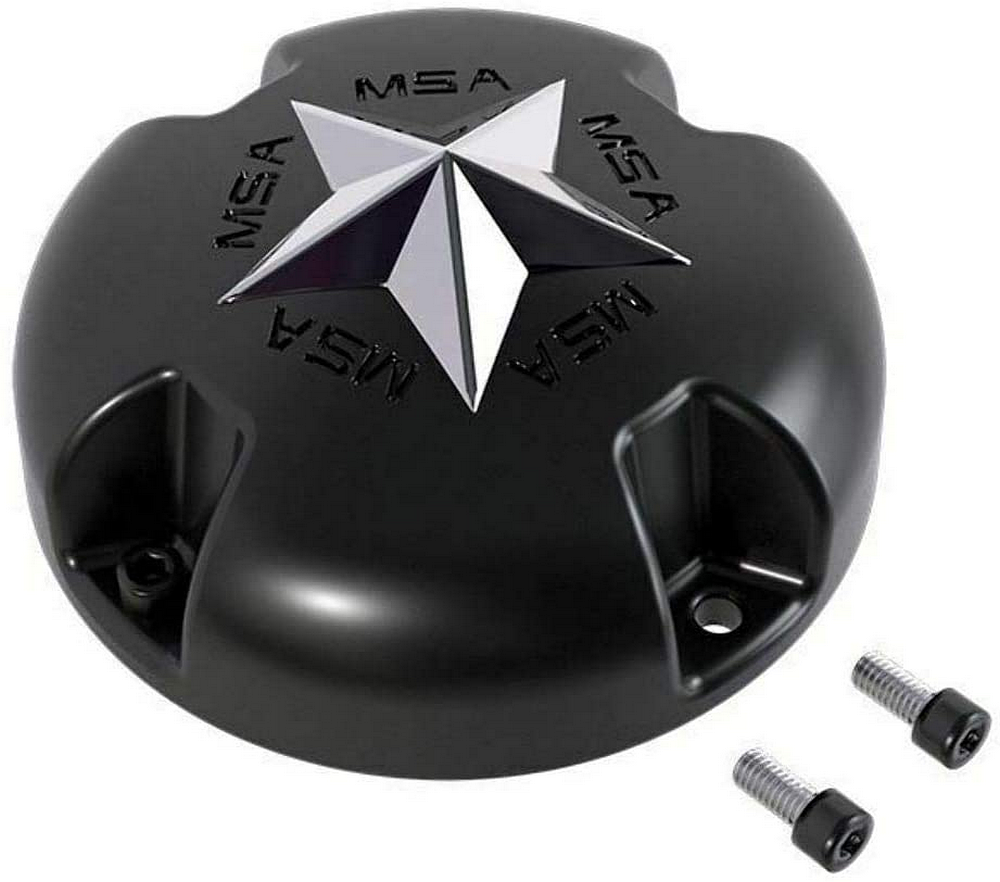 MSA Offroad Wheels - MSA STAR CAP - BOLTON CHR STAR - F-BLK