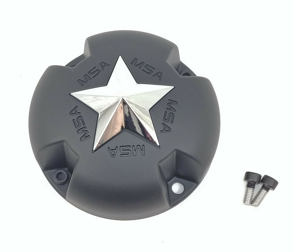 MSA Offroad Wheels - MSA STAR CAP - BOLTON CHR STAR - GRAY