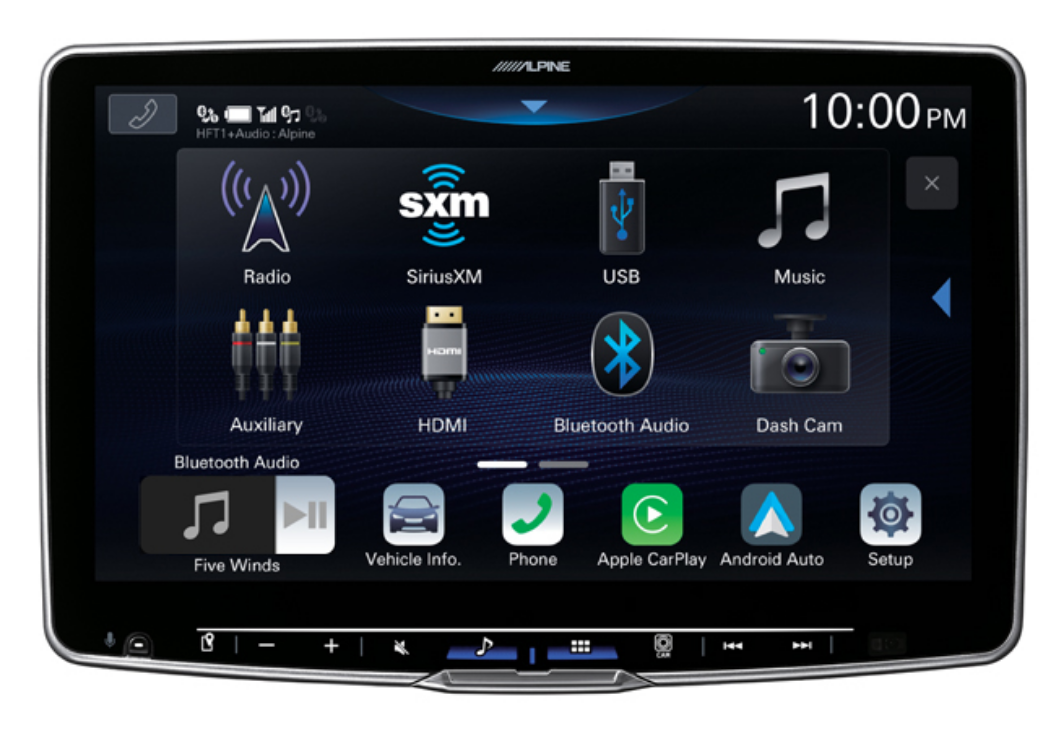 Alpine Halo11 Digital Multimedia Receiver with 11-inch HD Display and Hi-Res Audio Playback