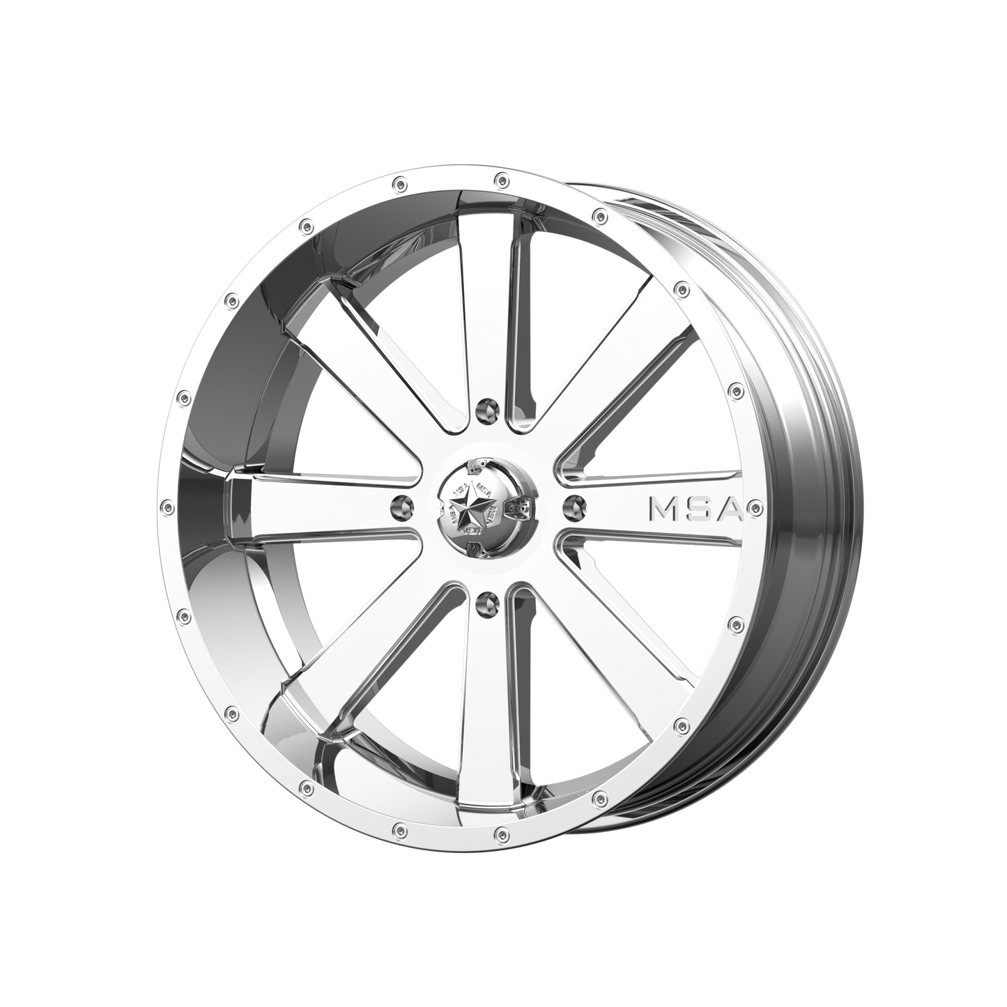 FLASH UTV 20X7 4X156 CHROME 00MM