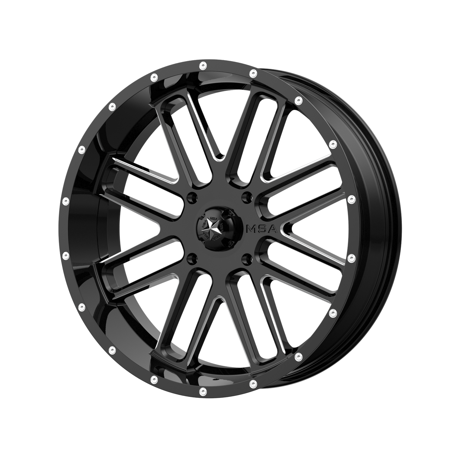 BANDIT UTV 20X7 4X156 G-BLK MILL 00MM