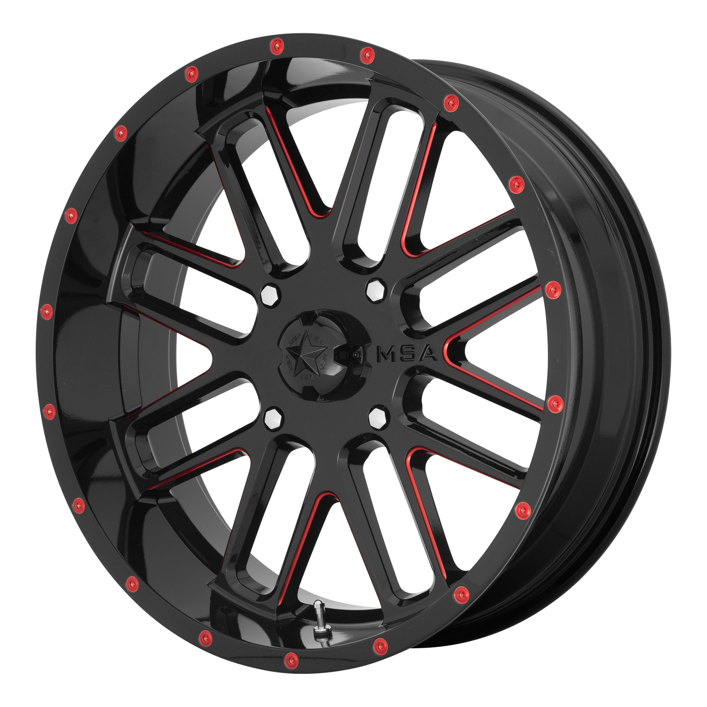 BANDIT UTV 22X7 4X137 G-BLK MILL RTCC 00