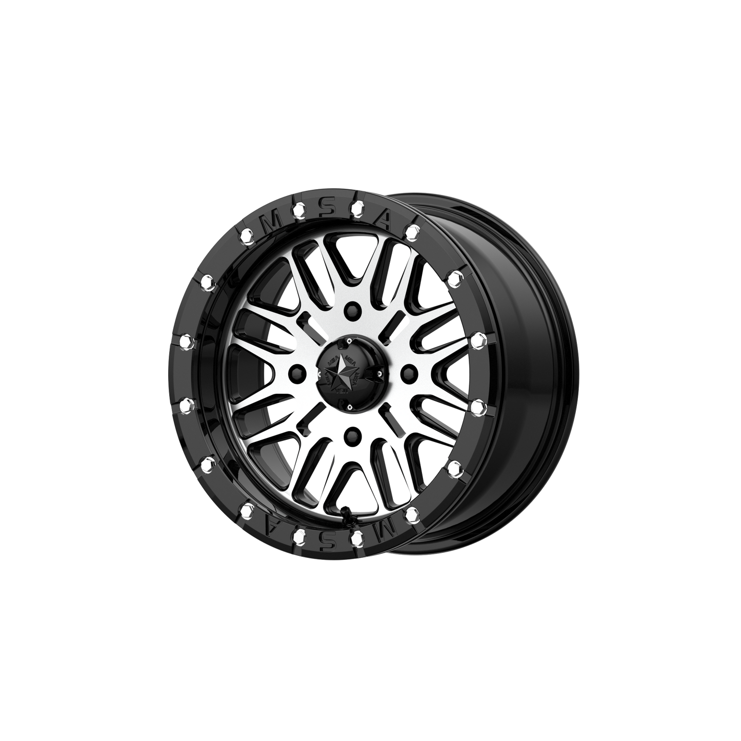 BRUTE UTV BL 15X7 4X156 G-BLK MACH 10MM