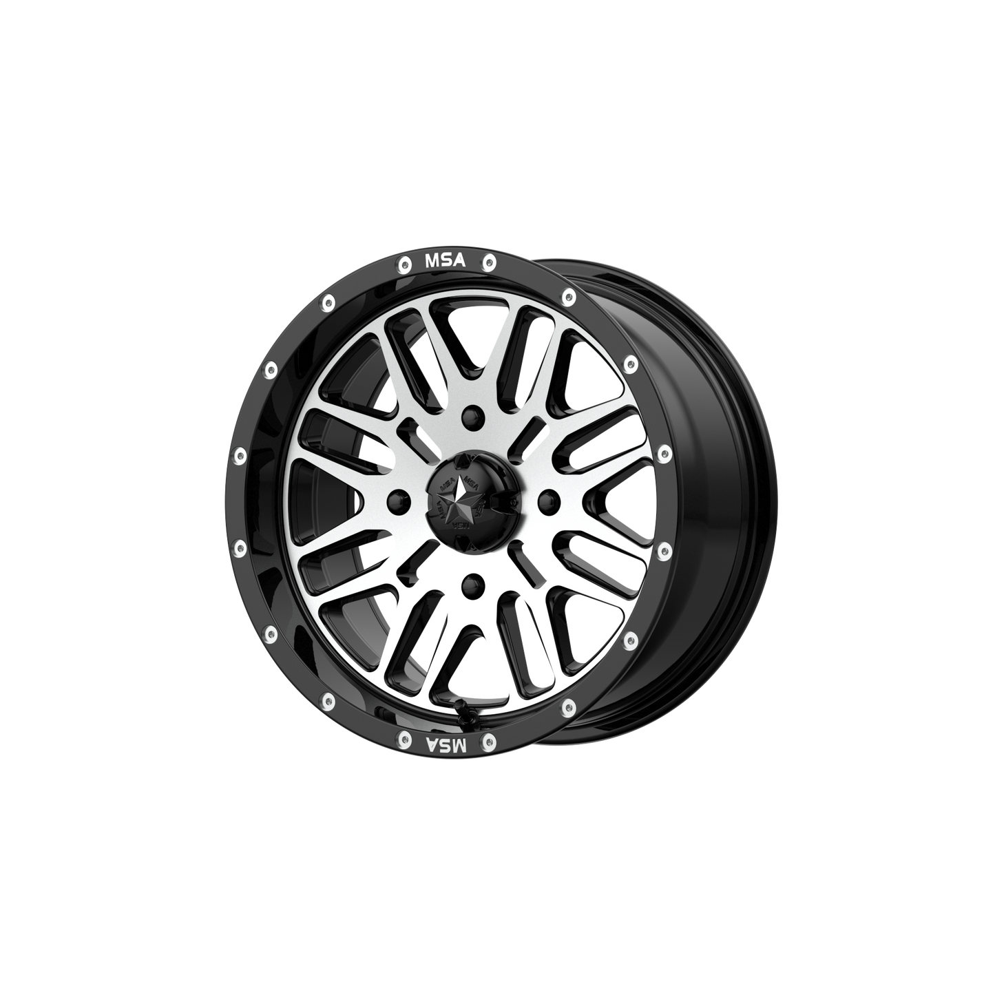 BRUTE UTV 15X7 4X137 G-BLK MACH 10MM