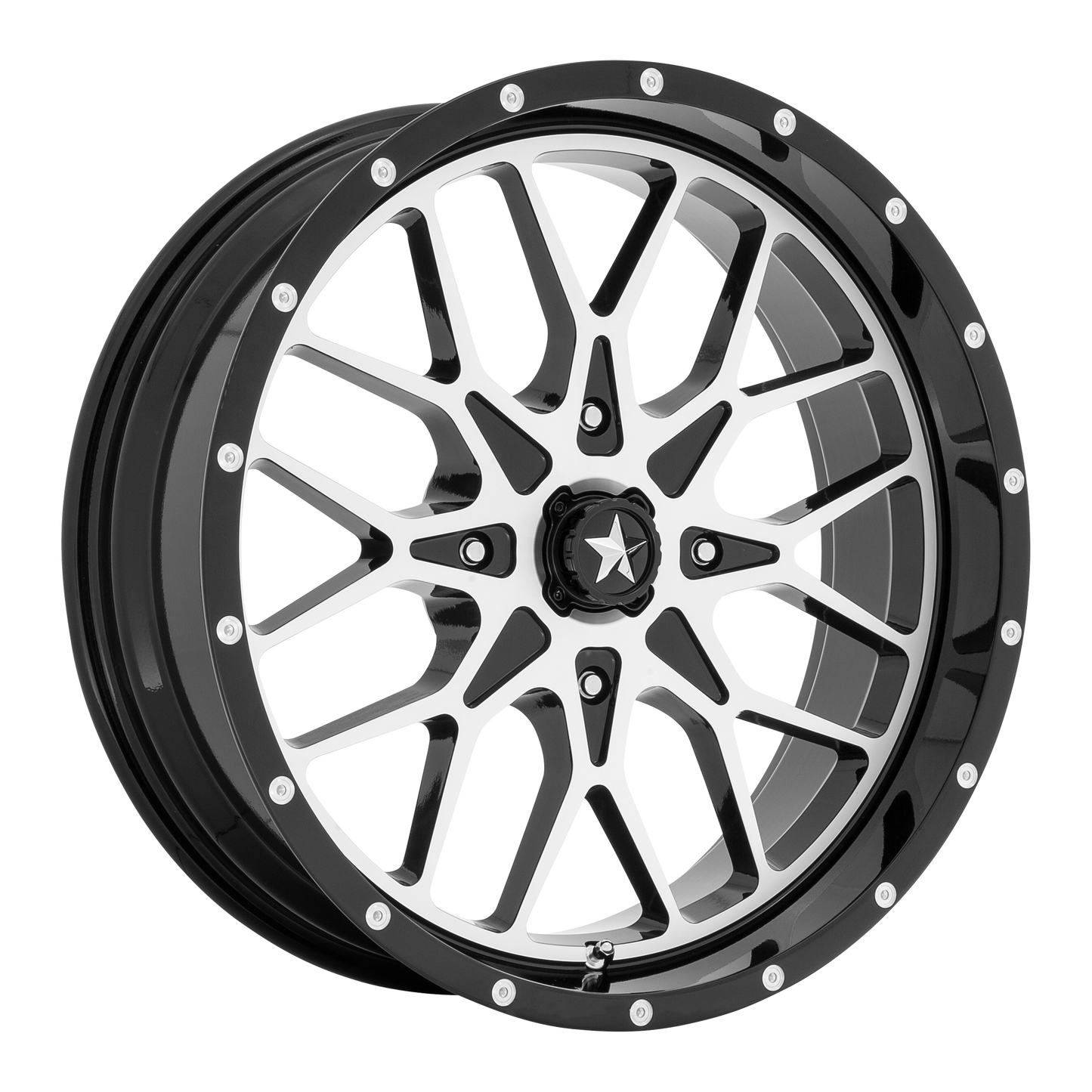 PORTAL UTV 22X7 4X156 115 G-BLK-MACH +0