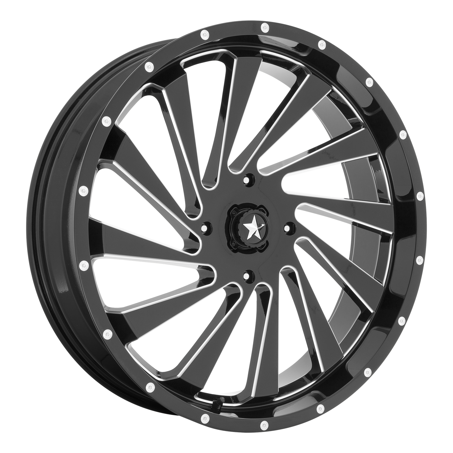 BLADE UTV 22X7 4X137 112 G-BLK-MILL +0