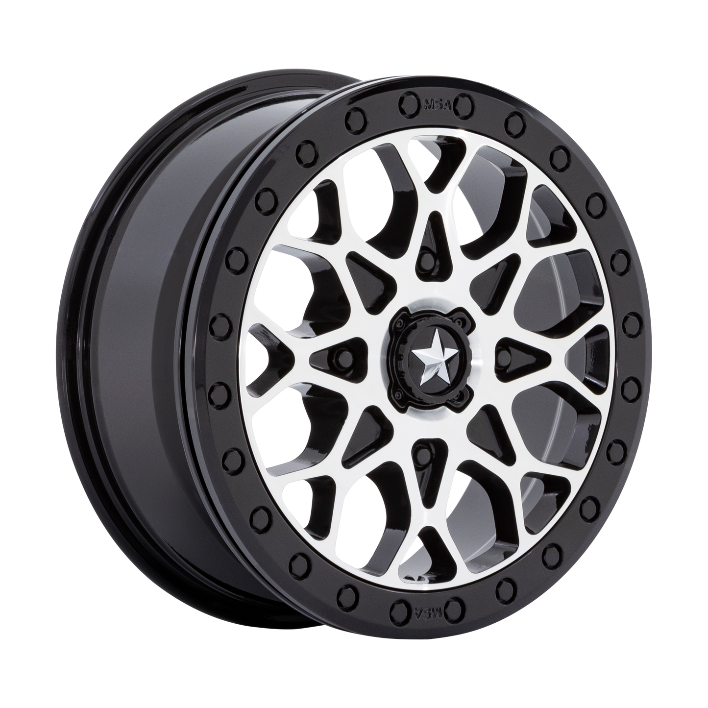 PORTAL UTV BL 15X6 4X110 G-BLK MACH +38