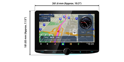 DNR1007XR | GPS Navigation System 10.1" Navigation Multimedia Receiver